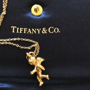 Tiffany’s gold angel charm